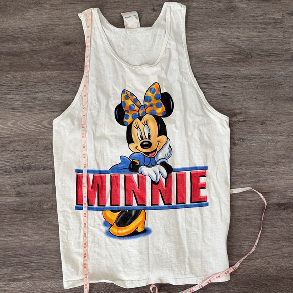 Vintage Disney Minnie Mouse White Tank Top - Picture 11 of 11